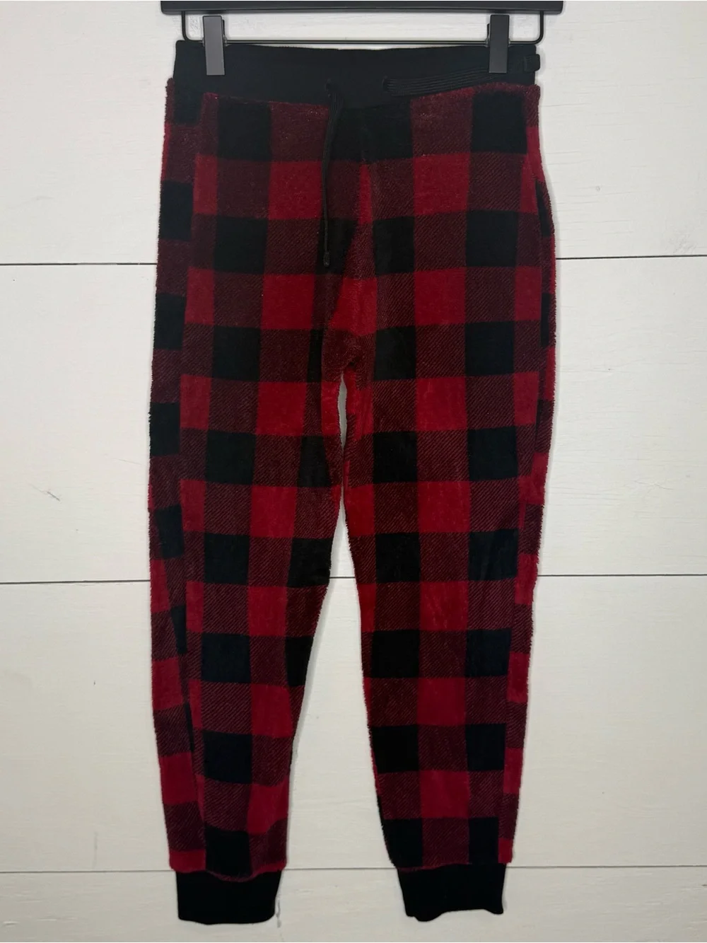 abercrombie kids • Red and Black Plaid Joggers Sleep Pants Size 11/12